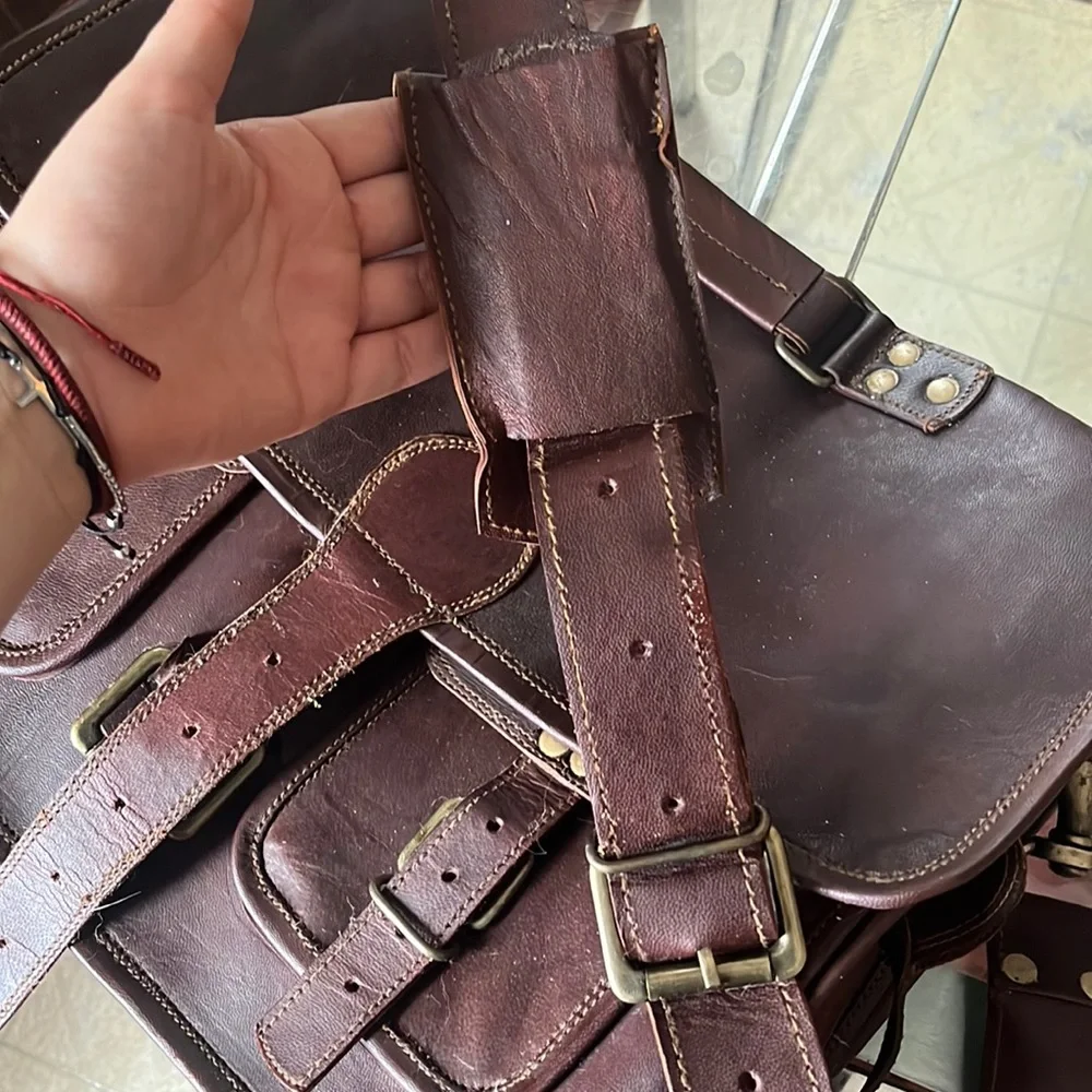 Leather Satchel Bag - Picture 12 of 12